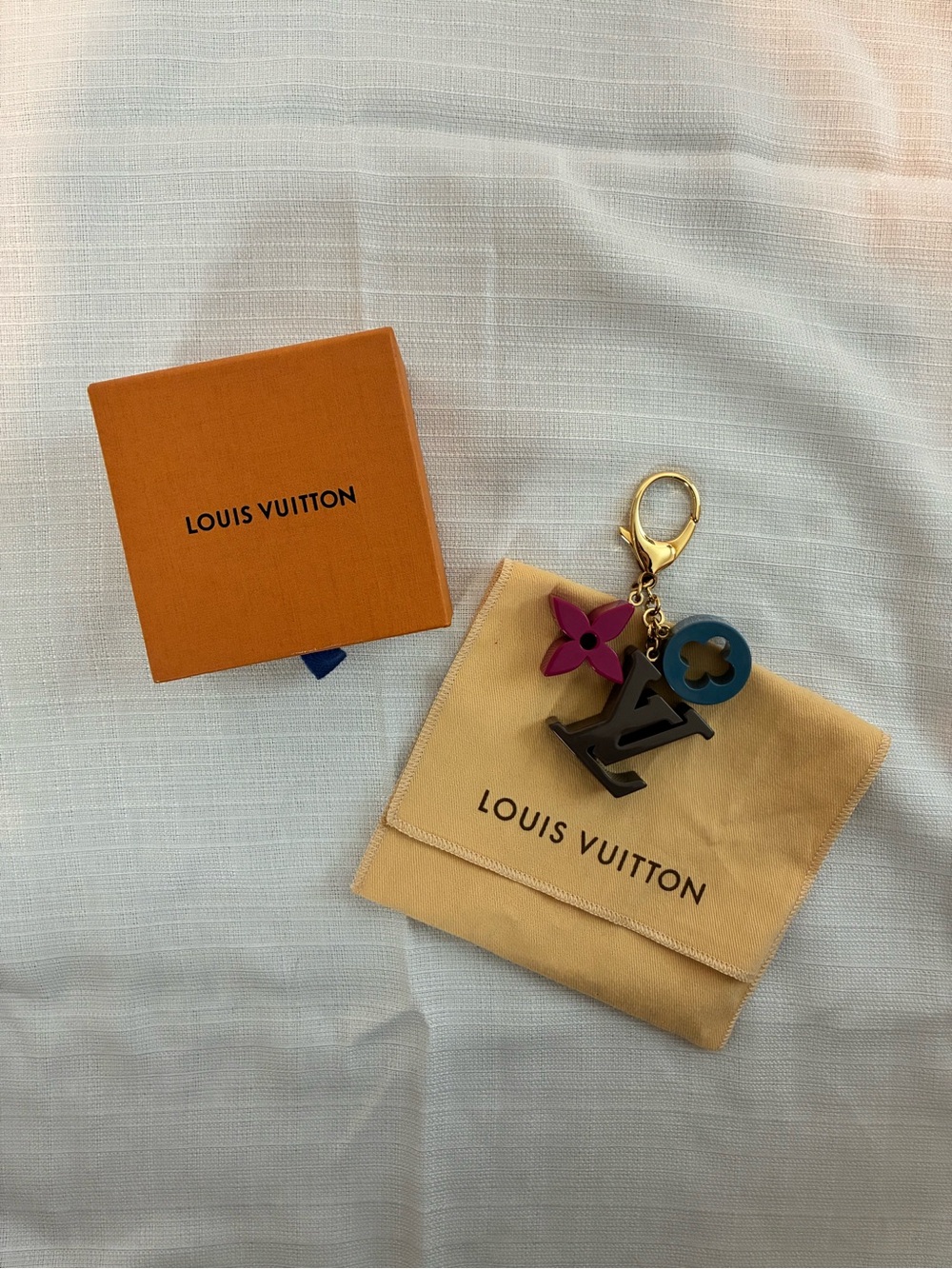 Louis Vuitton Gold Hardware Multicolor LV Playtime Bag Charm Key Holder